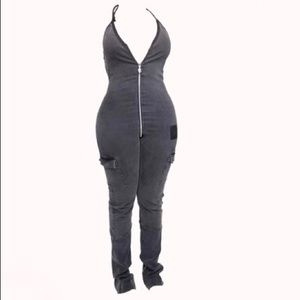 Tordrobes Skull UZip Jumpsuit